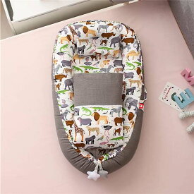 babynest 新生児 巣 ベッド ポータブル ベビー ベッド 旅行 ベッド ベビー 巣 ベビー ラウンジバシネット バンパー と枕クッションのキルト