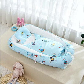 ベビー ベッド 用の 折りたたみ 式 新生児 用クレードル睡眠時の巣 ベッド 枕付きトラベル ベッド