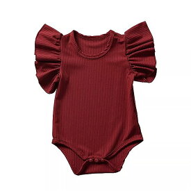 赤ちゃん と 女の子 のための 綿のボディスーツ 新生児のための 夏服 織り 無地 半袖 ロンパース