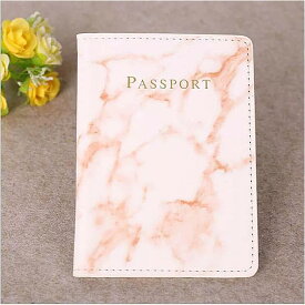 男性と女性のためのPUレザー ハンドバッグ 大理石スタイル トラベル カード パスポート ホルダー 財布 ポーチ