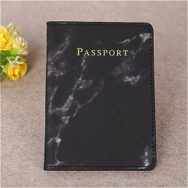 男性と女性のためのPU レザー ハンドバッグ 大理石スタイル トラベル カード パスポートホルダー 財布 ポーチ