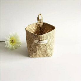 装飾 的な リネン とコットンの 収納 バッグ 再利用 可能な 装飾 持ち運び が簡単 雑貨 化粧 品 ボックス