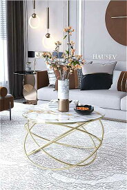 中型 金属製 コーヒー テーブル モダン な ゴールド と シルバー の スタイル の 家具 コーヒー と リビングルーム ベッドサイド テーブル
