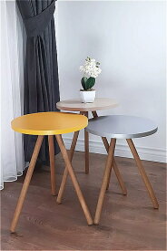 3個ウッド美脚現代 ネスティング テーブル ゴールド ルック 家具 ティー コーヒー サービス デスク ラウンド リビングルーム ベッドサイド テーブル ランプ2021