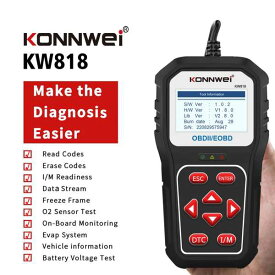 新しいKw808カーフォールディングスキャナー 自動車用障害診断ツールkw818