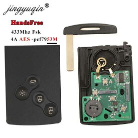Jingyuqin-インテリジェント車のキー 433MHz 4a pcf7953 車のキー ビルダー DVD パスレス リモートエントリー ハンズフリー システム
