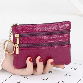 女性 ため 小さ 合成皮革 財布 小さ カジュアル ハンドバッグ クレジットカードホルダー ジッパー付きバッグ