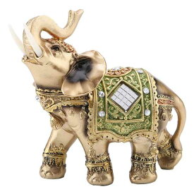 伝統的 風水ラッキー象樹脂豊か 動物彫刻象 置物家 装飾