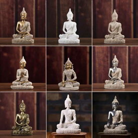 ミニチュア仏像風水 11 スタイル タイ 瞑想 彫刻 ヒンドゥー教 家 装飾