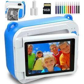 子供用デジタル写真カメラ 感熱紙 DIY自撮り印刷 インスタントプリントカメラ 子供 男 子 ため 誕生日プレゼント