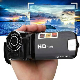 初心者向けデジタルビデオカメラ 2.7k 720pフルHDカムコーダー 16mp dvレコーダー 270度回転画面 夜 の 撮影ズーム