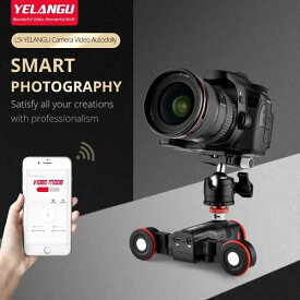 Elangu-autodolly電動カメラスライダー レールシステム 時間定期撮影 DSLRカメラ アプリ操作 l5i