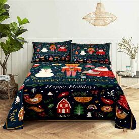 Christmas Decorations 0.9/1.2/1.5/1.8/2.0m Bedding Set Bed Sheets and Pillowcases Bedding Bed Flat Sheet Bed Sheet Set