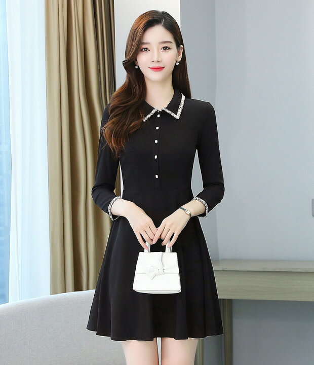 楽天市場 Aラインワンピース ツイードヘム 襟付 パーティードレス ミニワンピース ショート丈 黒 きれいめ 長袖 秋冬 ブラックワンピ エレガント 通勤 オフィスカジュアル 大人上品 S M L Xl 大きいサイズ 大人可愛い Jsファッション jsファッション 楽天市場 Aラインワンピース ツイードヘム 襟付 パーティードレス ミニワンピース ショート丈 黒 きれいめ 長袖 秋冬 ブラックワンピ エレガント 通勤 オフィスカジュアル 大人上品 S M L Xl 大きいサイズ 大人可愛い Jsファッション jsファッション