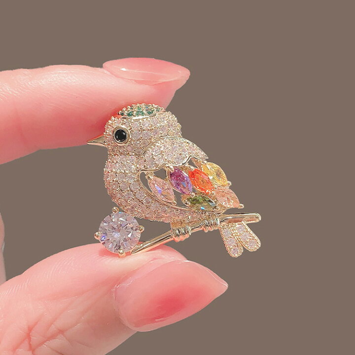 楽天市場】【選べるまとめ買い対象ACC】ブローチ バード 鳥模様 結婚式 