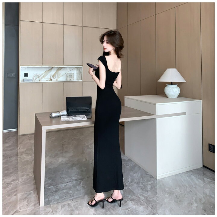 楽天市場】タイトワンピ オフショルダー 2WAY ロングワンピ 
