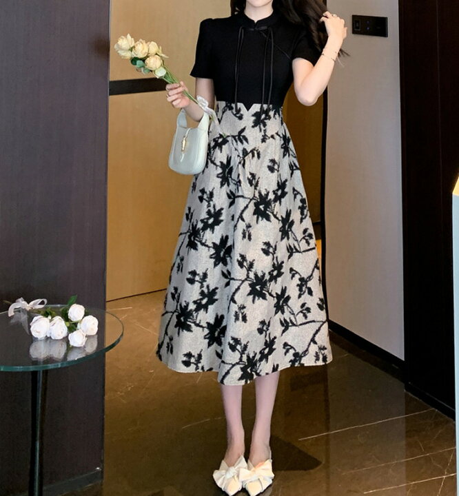 楽天市場】タイト ワンピース チャイナ風 チャイナドレス 服 Aライン  