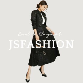 ツイードセットアップ レディース ジャケット＋ロングスカート 2点セット ラメ入り ショート丈ジャケット フレアスカート 黒 セレモニースーツ 入学式 卒業式 結婚式 二次会 謝恩会 同窓会 お呼ばれ ママスーツ 上品 きれいめ 大きいサイズ S M L XL