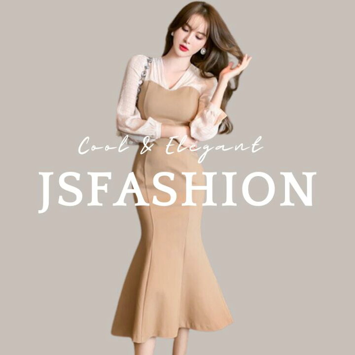 楽天市場】マーメイド ワンピース 結婚式 パーティードレス オフィス  