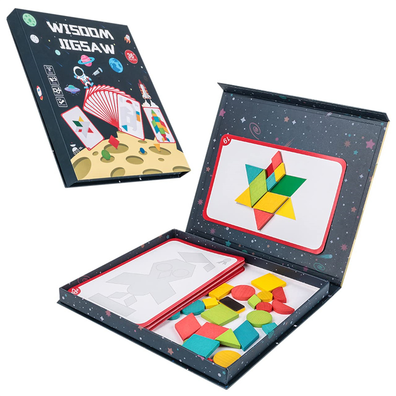 タングラムパズル 教育おもちゃ 木のパズルモンテッソーリ 知育玩具