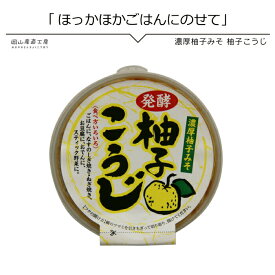 野菜をしっかり 調味料 濃厚ゆずみそ 発酵柚子こうじ110g 柚子みそ 真庭