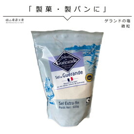 ゲランドの塩 微粒 600g エクストラファン 塩 海塩 フランス有機農業推進団体認定品業務用 製菓 製パン お菓子 お料理に 業務用 フランス