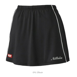 ニッタク Nittaku 卓球 ムーブラインスコート M Mサイズ ブラック 吸汗速乾 軽量 ドライ 透け防止 スコート 日本卓球協会公認 NW-2508 女 レディース 試合 xa-nw-250871m