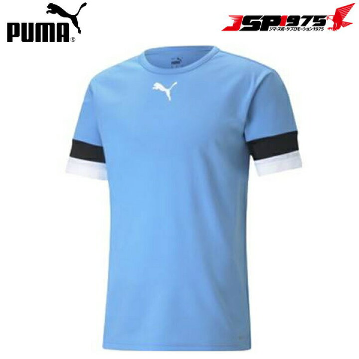 楽天市場】PUMA プーマ TEAMRISE ゲームシャツ ライトブルー Mサイズ 