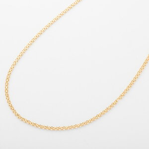 約45cm K18 YG スターカット アズキ チェーン ネックレス 小豆 デザインチェーン イエローゴールド ネックレス 18金 ゴールド あずき チェーン