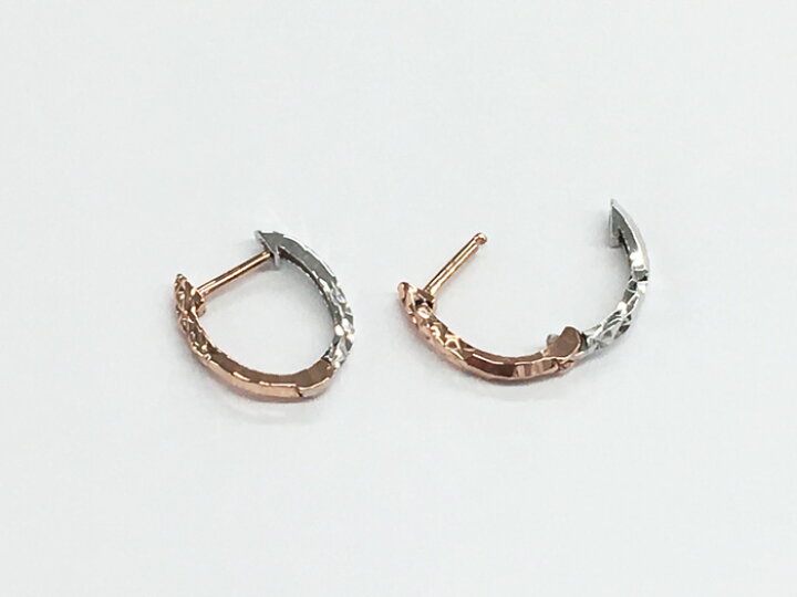 楽天市場】ピンキーリングピアス フープピアス 約0.8g (左右合計) K18  