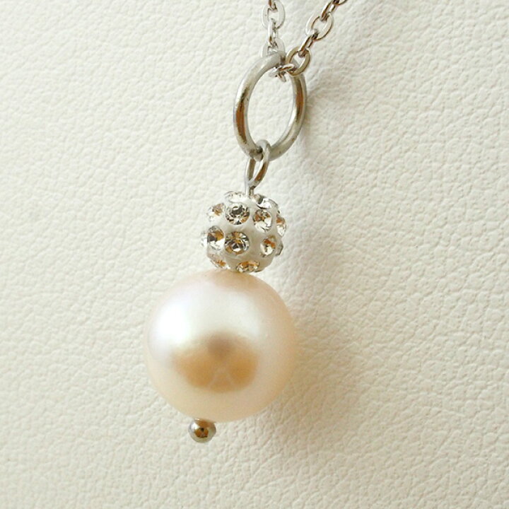 楽天市場】一粒パールペンダント あこや真珠8mm珠 クリスタル部分  