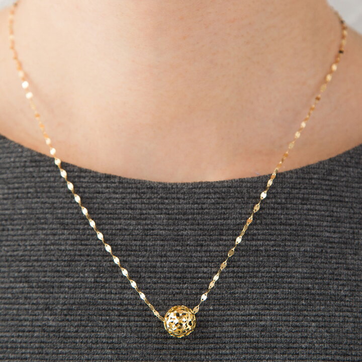 楽天市場】透かしデザイン ボールモチーフ K18 WG ペンダントトップ  