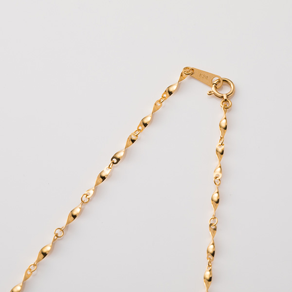 24金 K24 純金 ネックレス 約4.2g 約42cm ウィンザーデザインネックレス【造幣局品位証明刻印】 | J-STUDIO（ジェイスタジオ）