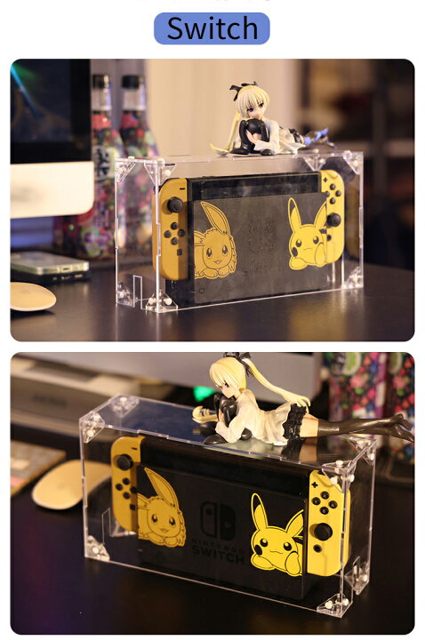 市場 Switch ドックカバー 透明アクリル 防塵カバー 安心の日本国内配送 ケース ドック用 有機el スイッチ