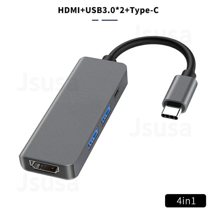 楽天市場】【楽天1位】USB Type-Cハブ 4in1 Type-C adapter Apple 