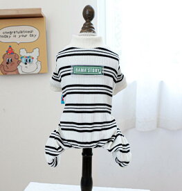 【楽天1位】小中型犬服 犬洋服 ペット服 ペットウェア 犬ジャンプスーツ ロンパース 4脚ソフト パジャマ ハイネック 暖かい ボーダー ロングTシャツ かわいいプリント 秋冬新作 防寒着 つなぎ 抜け毛防止 カバーオール あたたかい 部屋着 ネコポス送料無料！【ra19611】
