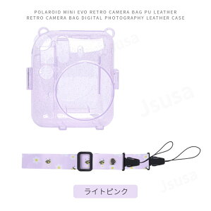 �y�y�V1�ʁz�x�mFUJIFILM instax mini 12 �P�[�X �L���L�� �C���X�^���g�J�����`�F�L�p mini 12�p�ی�N���A�P�[�X �J�o�[�|�[�` �`�F�L�p �t�B�������[�|�P�b�g�݌v �V�����_�[�X�g���b�v�t�� ����