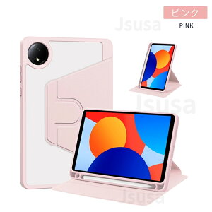Redmi Pad SE 8.7�^�p360 °��]�P�[�X �N���A�ی�J�o�[Redmi Pad SE 4G 8.7�C���`�p���U�[�P�[�X �X�^���h�@�\�P�[�X Pad SE 8.7�^�p�蒠�^���U�[�P�[�X �I�[�g�X���[�v �S�ʕی� �L�Y�h�~ �y�� �c�u�� 