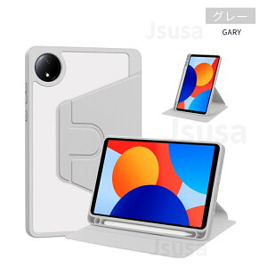 Redmi Pad SE 8.7�^�p360 °��]�P�[�X �N���A�ی�J�o�[Redmi Pad SE 4G 8.7�C���`�p���U�[�P�[�X �X�^���h�@�\�P�[�X Pad SE 8.7�^�p�蒠�^���U�[�P�[�X �I�[�g�X���[�v �S�ʕی� �L�Y�h�~ �y�� �c�u�� 