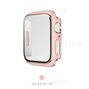 Apple Watch 9 8 7 �P�[�X Apple Watch SE 2�p��̌^�t���ی� �����K���X�t�B���� Apple Watch Series 6 5 4�J�o�[ PC�P�[�X �A�b�v���E�H�b�` �J�o�[ �P�[�X 40mm 41mm 44mm 45mm �t���J�o�[ ���b�L 9H�K���X �ϏՌ� 