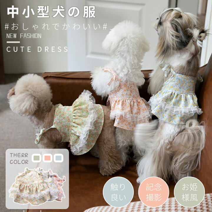 楽天市場】犬服 キャミソール 春夏用 ワンピース フリル おしゃれ 