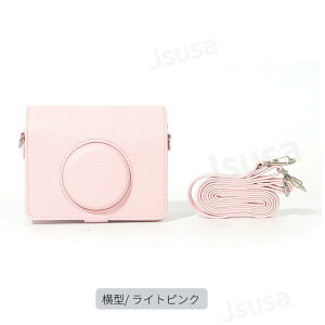 �y�y�V1�ʁzFUJIFILM instax mini Evo�p�P�[�X �|�[�` �o�b�O�J�o�� �V�����_�[�X�g���b�v�t�� �C���X�^���g �`�F�L�p �ی샌�U�[�P�[�X �J���� ���[�|�[�` �o�b�O �J�o�� ���ʃv���e�N�^�[ �{�f�B