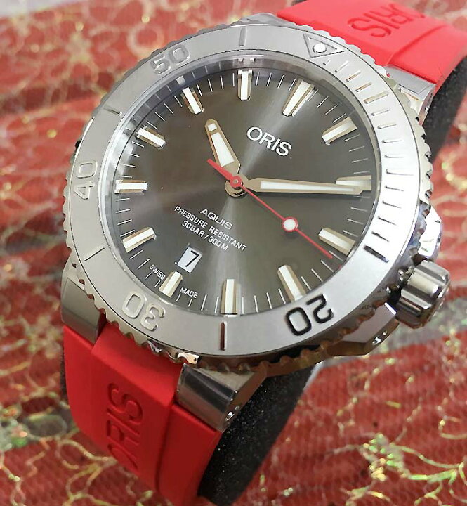 楽天市場】オリスアクイス デイトレリーフ ORIS メンズウォッチ 