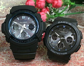 恋人たちのGショックペアウォッチ G-SHOCK BABY-G ペア腕時計 カシオ 2本セット gショック 電波ソーラー AWG-M100A-1AJF BGA-2500-1AJF ラッピング無料 あす楽対応