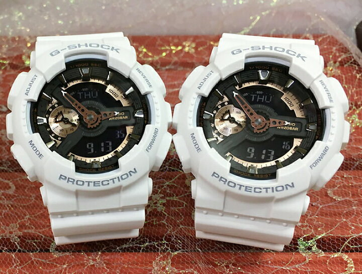 楽天市場 恋人たちのgショック ペアウオッチ G Shock ペア腕時計 Gshock ジーショック カシオ 男女兼用 メンズ レディース 双子コーデ Ga 110rg 7ajf 人気 ラッピング無料 手書きのメッセージカードお付けいたしますg Shock あす楽対応 クリスマス 時計のジュエリー