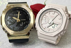 恋人たちのGショック ペアウオッチgショック 人気 婚約 夫婦 高級 クリスマス プレゼント おすすめ G-SHOCK BABY-G カシオ 2本セット GM-2100G-1A9JF GMA-S2100BA-4AJFアナデジ 電池式 メタリシリーズ