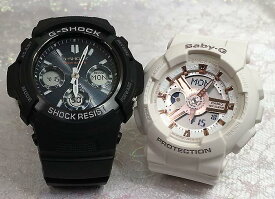 恋人たちのGショックペアウオッチ G-SHOCK ペア腕時計 カシオ AWG-M100SB-2AJF BA-110RG-7AJF　 ラッピング無料 g-shock メッセージカード手書きします あす楽対応 クリスマス プレゼント 誕生日 御祝い還暦 銀婚式 結婚記念日 婚約