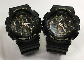 恋人たちのGショックペアウォッチ G-SHOCK ペア腕時計 カシオ 2本セット アナデジ GA-100CF-1A9JF お揃い 双子コーデ ラッピング無料 手書きのメッセージカード