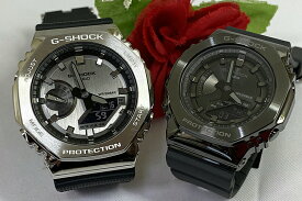 恋人たちのGショック ペアウオッチ G-SHOCK カシオ 2本セット gショック GM-2100-1AJFGM-S2100B-8AJF デジタル ラッピング無料g-shock 手書きのメッセージカード あす楽対応　クリスマス プレゼント 誕生日 御祝い還暦 銀婚式 結婚記念日 婚約