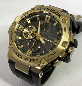 Gショックペア G-SHOCK カシオ メンズウオッチ GST-B100GB-1A9JFソーラー Gスチール ブルートュース スマートフォンリンクモデル G-STEEL プレゼント 腕時計 ラッピング無料 あす楽対応